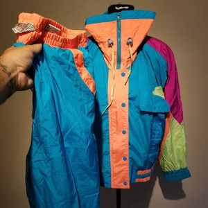 VINTAGE EAST WEST TRACKSUIT 90S GREAT COLOR WAYS!! MEDIUM